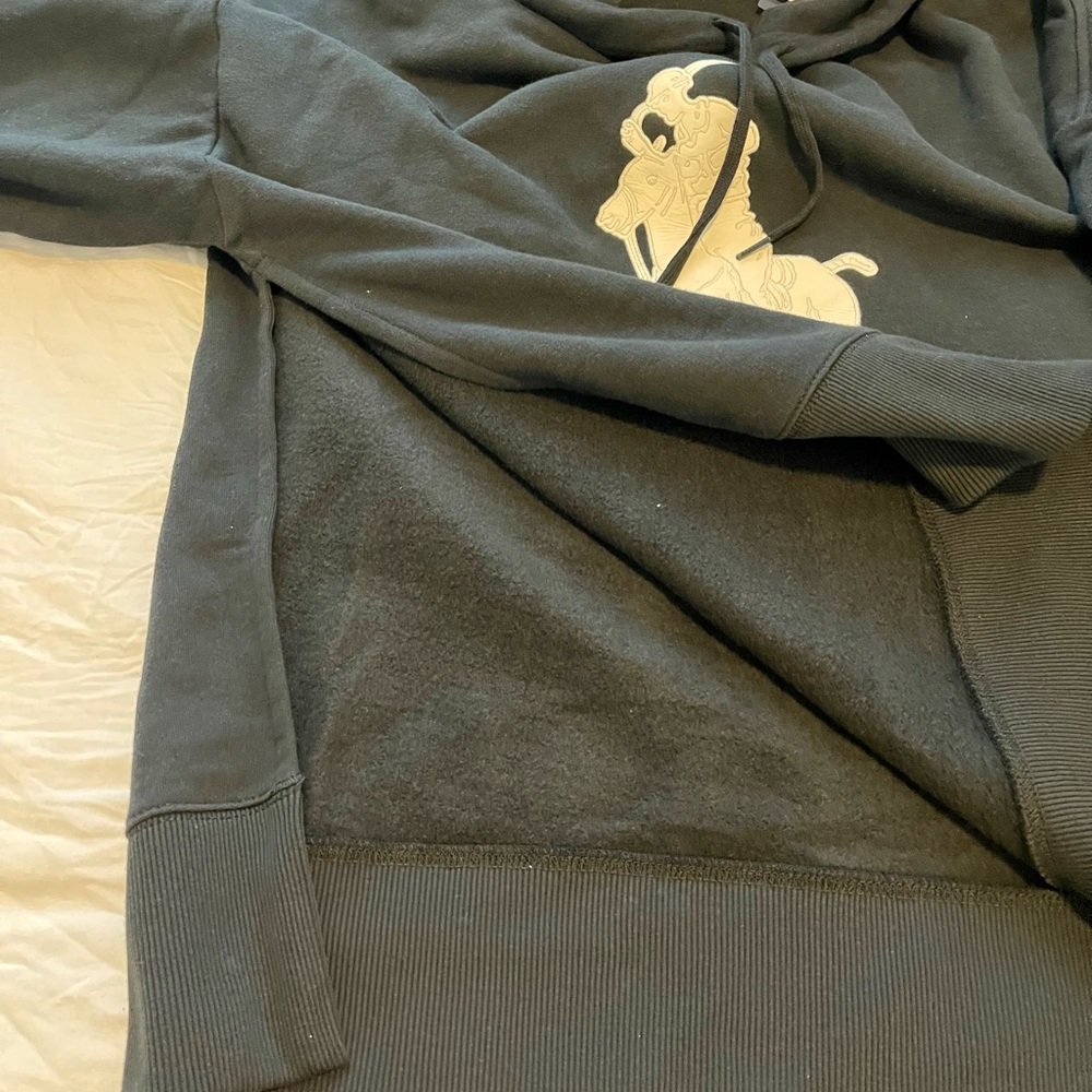 Polo Ralph Lauren Big Pony Chenille Hoodie Black XS/S NWT ($228) - Picture 10 of 14
